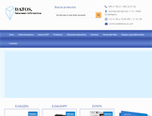 Tablet Screenshot of datos-si.com